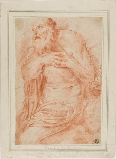 Saint Jerome by Agostino Carracci