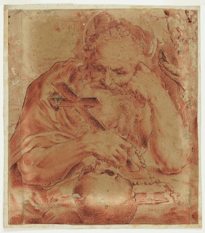 Saint Jerome by Agostino Carracci