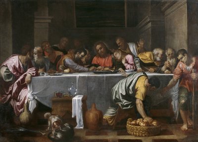 The Last Supper by Agostino Carracci