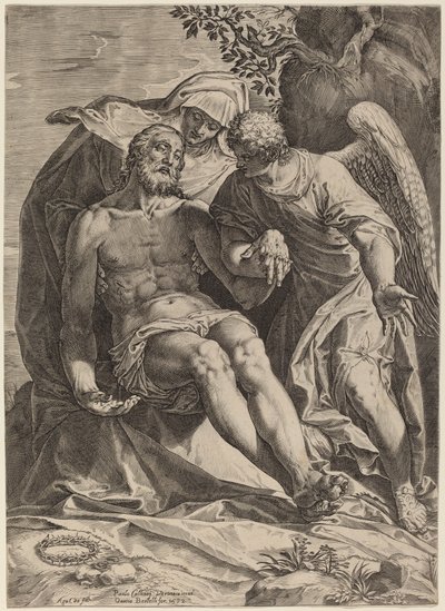 Pietà by Agostino Carracci after Veronese