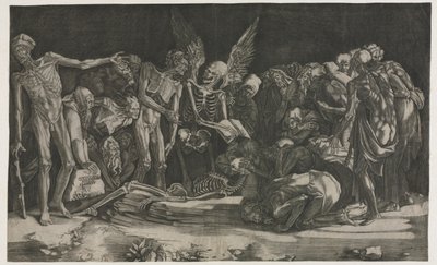 Allegory of Death and Fame by Agostino Musi