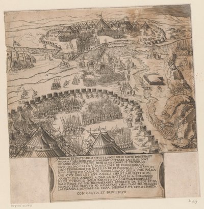 Siege of Vienna by the Ottomans by Agostino Veneziano