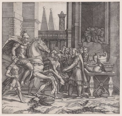 Camillus, 1531 by Agostino Veneziano