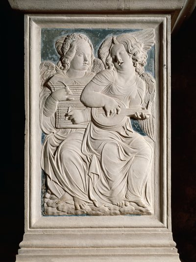 Musical angels by Agostino di Duccio