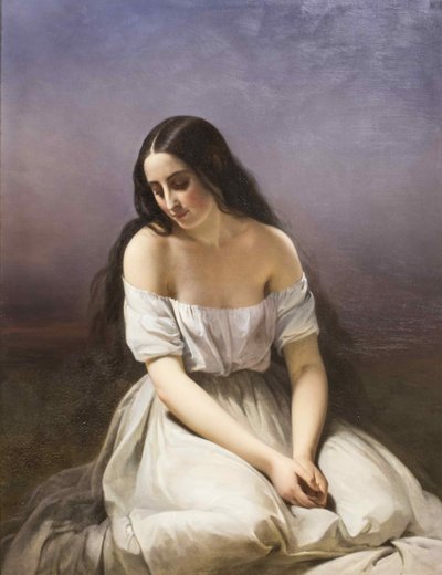 A Young Woman Kneeling by Aimée Brune Pagès