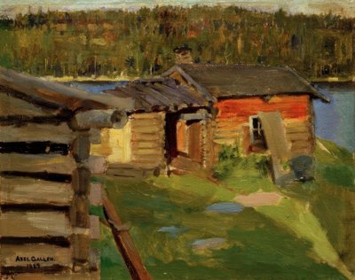 The Ekola Farm in Evening Light by Akseli Valdemar Gallen Kallela