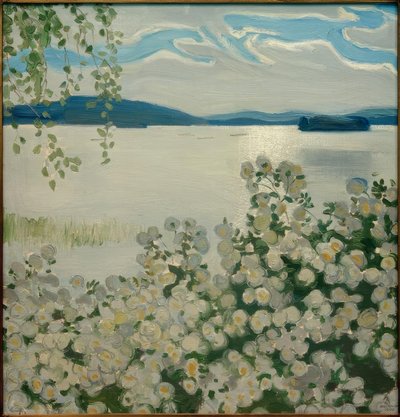 White Roses by Akseli Valdemar Gallen Kallela