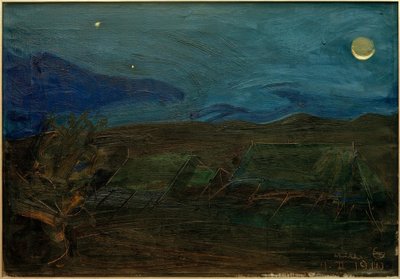 Tents in the Moonlight by Akseli Valdemar Gallen Kallela