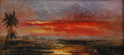 A Tropical Sunset by Albert (after) Goodwin