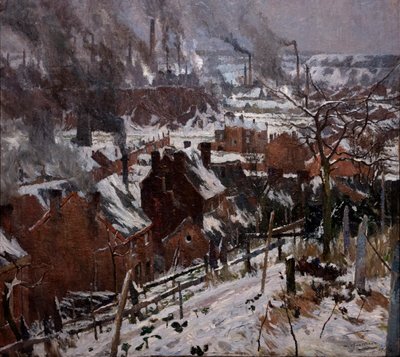 Industrial Landscape under the Snow by Albert Baertsoen