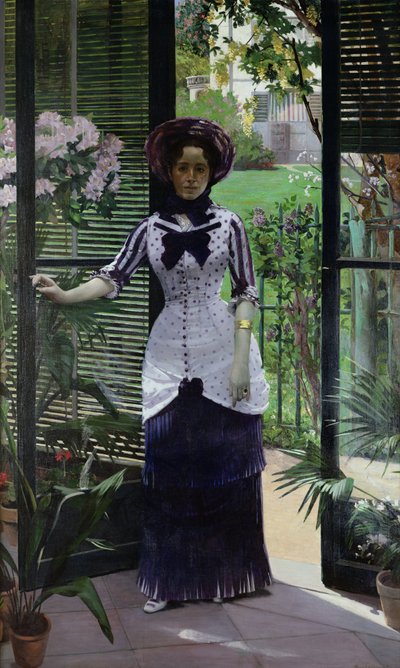 In the Greenhouse by Albert Bartholomé