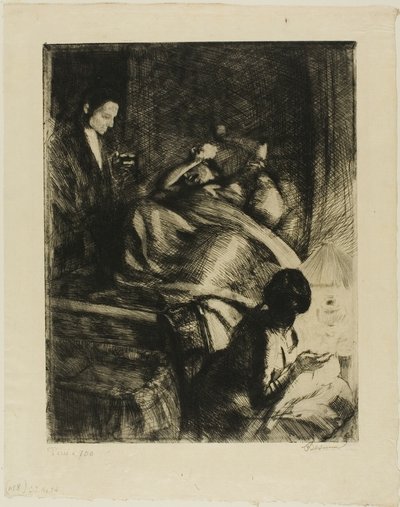 Delivery, plate three from Woman by Albert Besnard