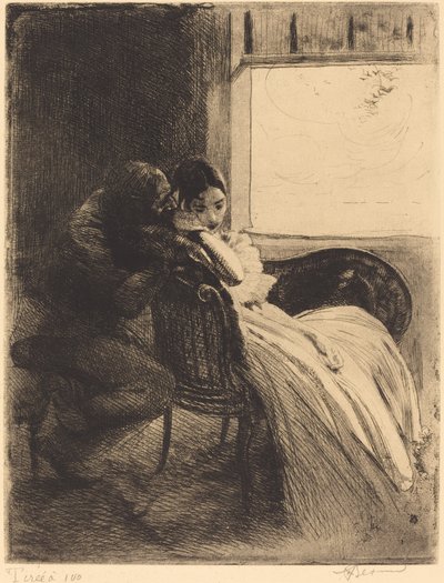 Flirtation by Albert Besnard