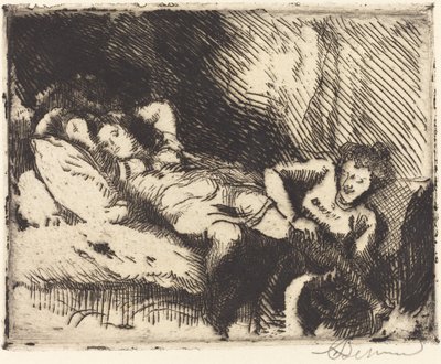 Going to Bed by Albert Besnard