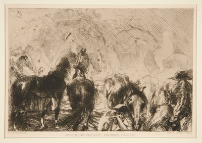 Horse Market (Environs) by Albert Besnard