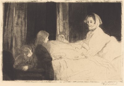 The Sick Mother by Albert Besnard