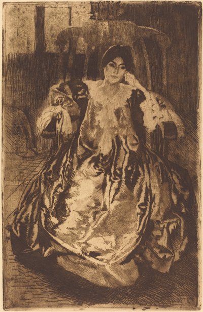 The Silk Gown by Albert Besnard