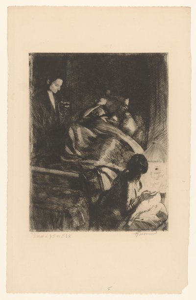 Woman in Childbirth by Albert Besnard