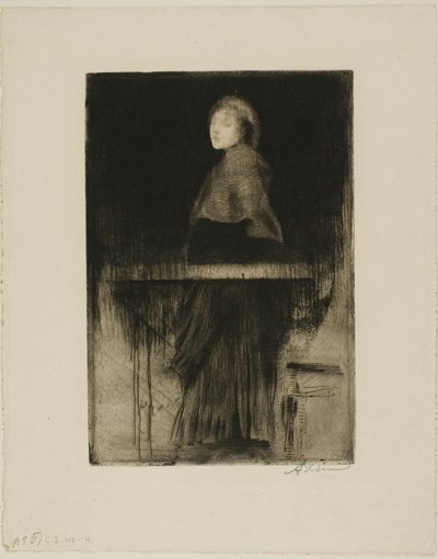 Woman in a Cape by Albert Besnard