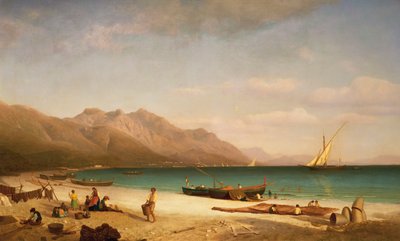 Bay of Salerno, 1858 by Albert Bierstadt