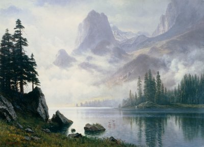 Mountain out of the Mist by Albert Bierstadt