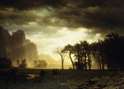 Passing Storm in Yosemite by Albert Bierstadt