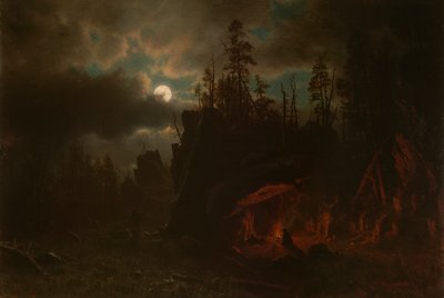 The Trappers by Albert Bierstadt