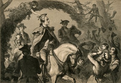 Angelica Peale Crowning Washington by Albert Bobbett