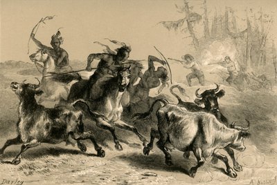 Indians Plundering South Carolina Plantations by Albert Bobbett