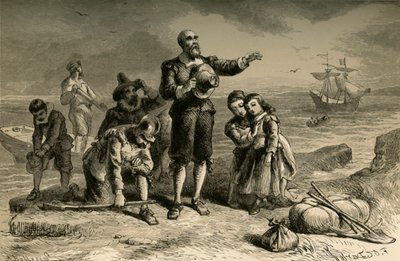 Landing of the Pilgrims by Albert Bobbett