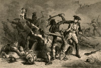 Montcalm Trying To Stop The Massacre by Albert Bobbett