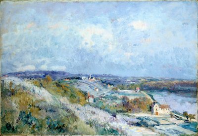 The Fields of Herblay in Springtime by Albert Charles Lebourg