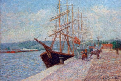 Quai de Lesseps – Rouen by Albert Dubois Pillet