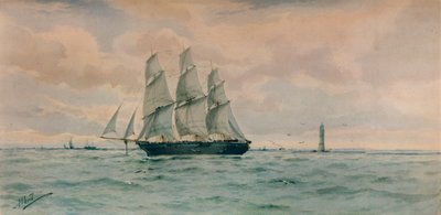 Seascape, c. 1895 by Albert Ernest Markes