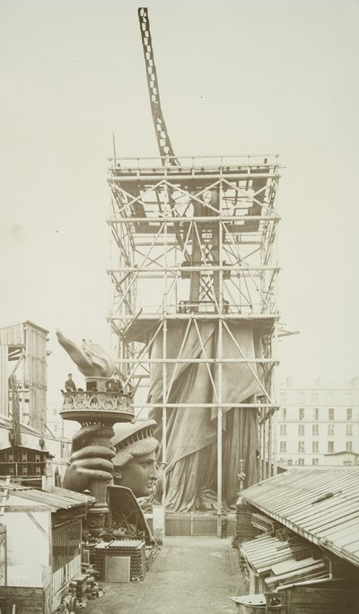 Assemblage of the Statue of Liberty by Albert Fernique