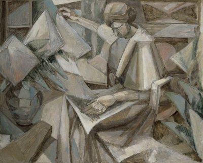 Woman with Phlox by Albert Gleizes