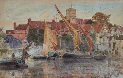 Aylesford on the Medway by Albert Goodwin