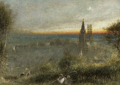 Caudebec, Normandy by Albert Goodwin