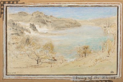Falls of the Rhine by Albert Goodwin