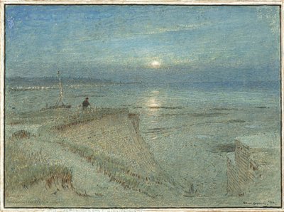 Galley Hill, The Vanishing Coastline, Bexhill by Albert Goodwin