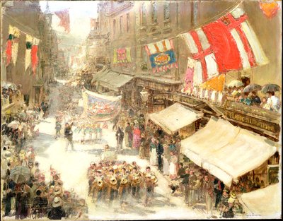 Illfracombe, Procession by Albert Goodwin