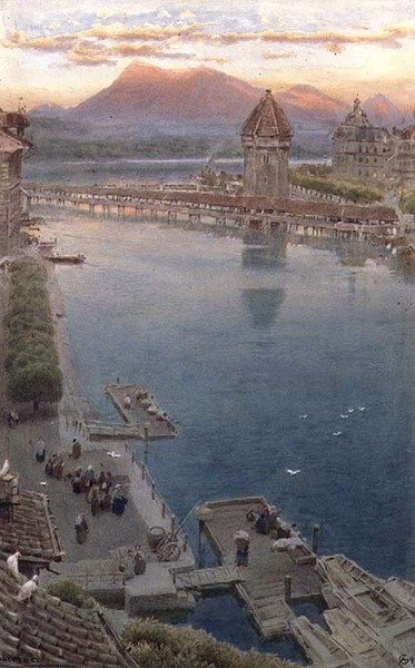 Lucerne by Albert Goodwin