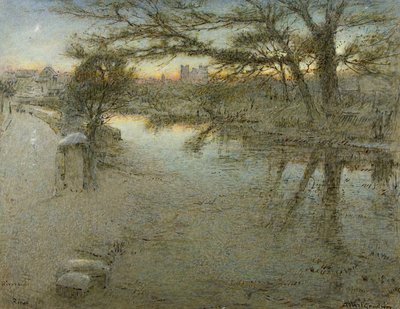 Riverside, Ripon by Albert Goodwin