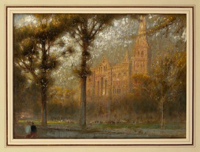 Salisbury Cathedral: The West Front and Spire by Albert Goodwin