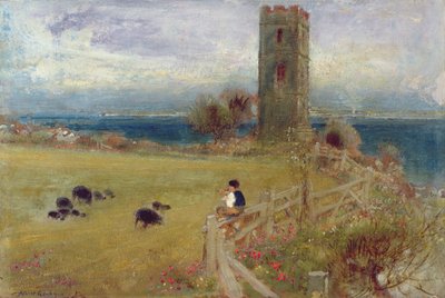 The Shepherd Boy, Sidestrand, Norfolk by Albert Goodwin