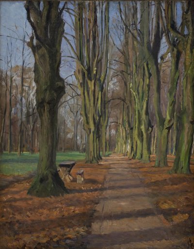 An Avenue in Søndermarken, Frederiksberg by Albert Gottschalk