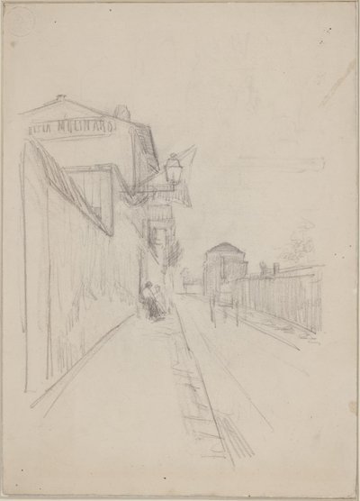 A French Street by Albert Gottschalk