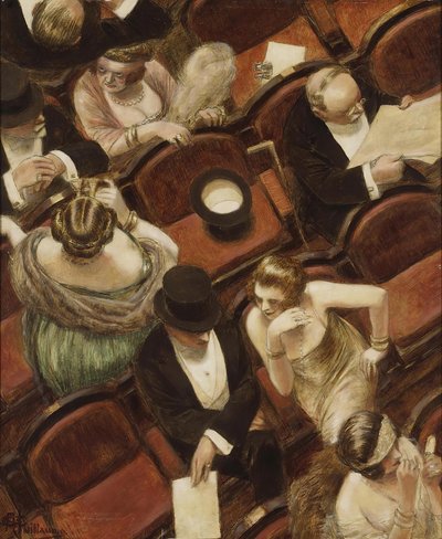 At the Theatre by Albert Guillaume