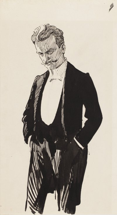 Jean Sibelius by Albert Gustaf Aristides Edelfelt