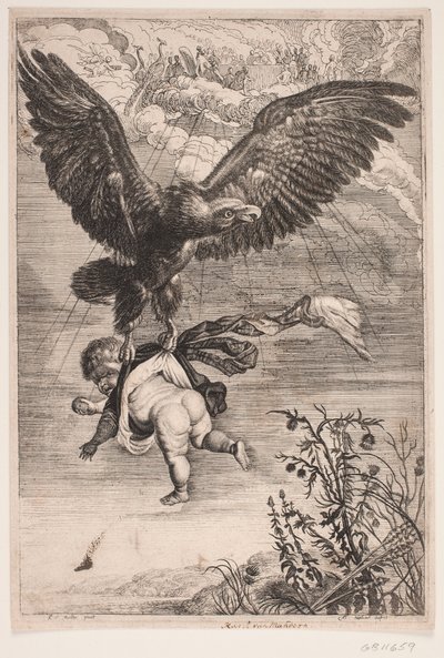 Ganymede Abducted by the Eagle by Albert Haelwegh